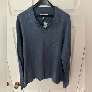 Joseph Abboud Cashmere Blend Long-Sleeve Polo